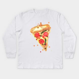 Pizza Kids Long Sleeve T-Shirt